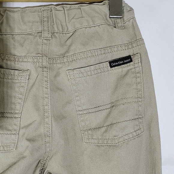 Calvin Klein Jeans - Boys/Kids Adjustable Elastic Waist Tan Jeans - Size 5 - Picture 9 of 14